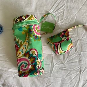 New Vera Bradley Baby Bottle Caddy w/Pacifier Pod